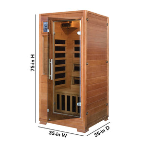 Majestic Hemlock Fir Wood Sauna